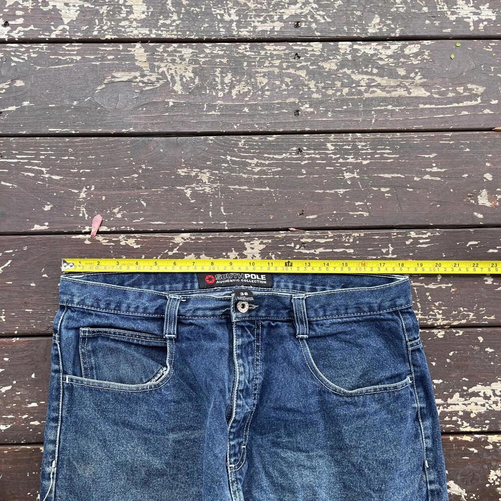 (36x32) Vintage 90s Y2K South Pole Baggy Embroidered Jeans - Picture 5 of 7